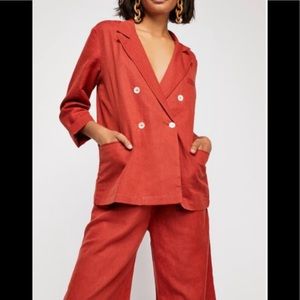 Free People Winnie linen blazer
